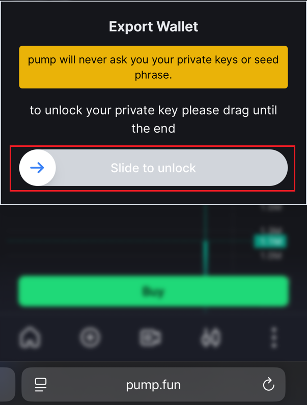 Export Wallet