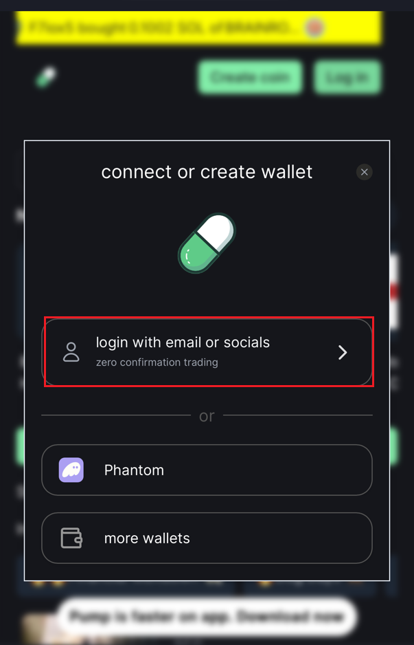 Pump.fun Login